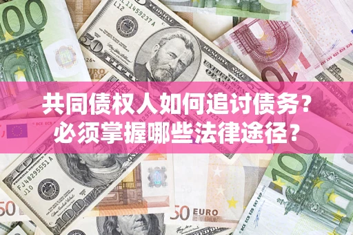 武汉共同债权人如何追讨债务？必须掌握哪些法律途径？