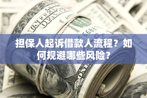 武汉担保人起诉借款人流程？如何规避哪些风险？