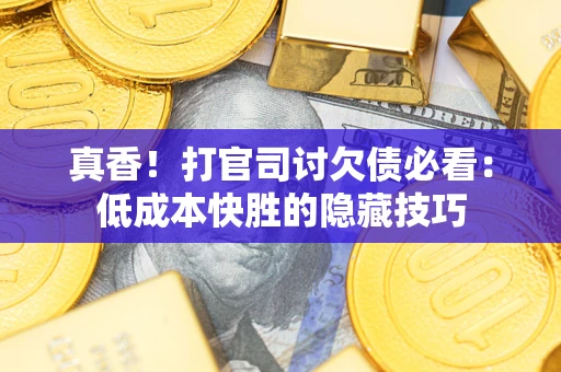 武汉真香！打官司讨欠债必看：低成本快胜的隐藏技巧
