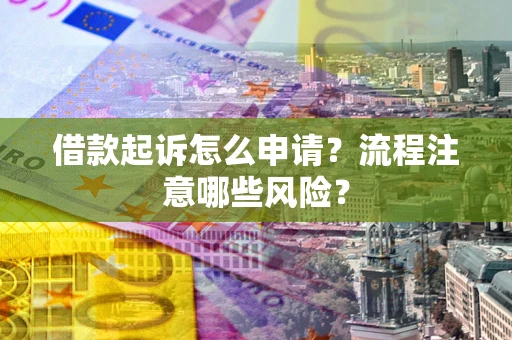武汉借款起诉怎么申请？流程注意哪些风险？